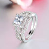 MAGESTIC PLATINUM PLATED ZIRCON RING