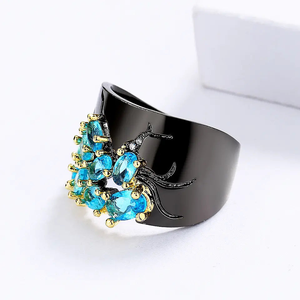 VINTAGE OCEAN BLUE RING