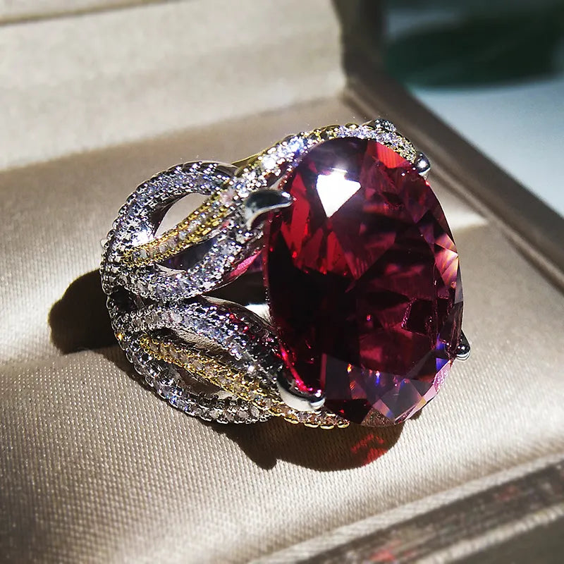 CLARET ZIRCON RING