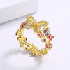 18K ENAMEL BUTTERFLY RING