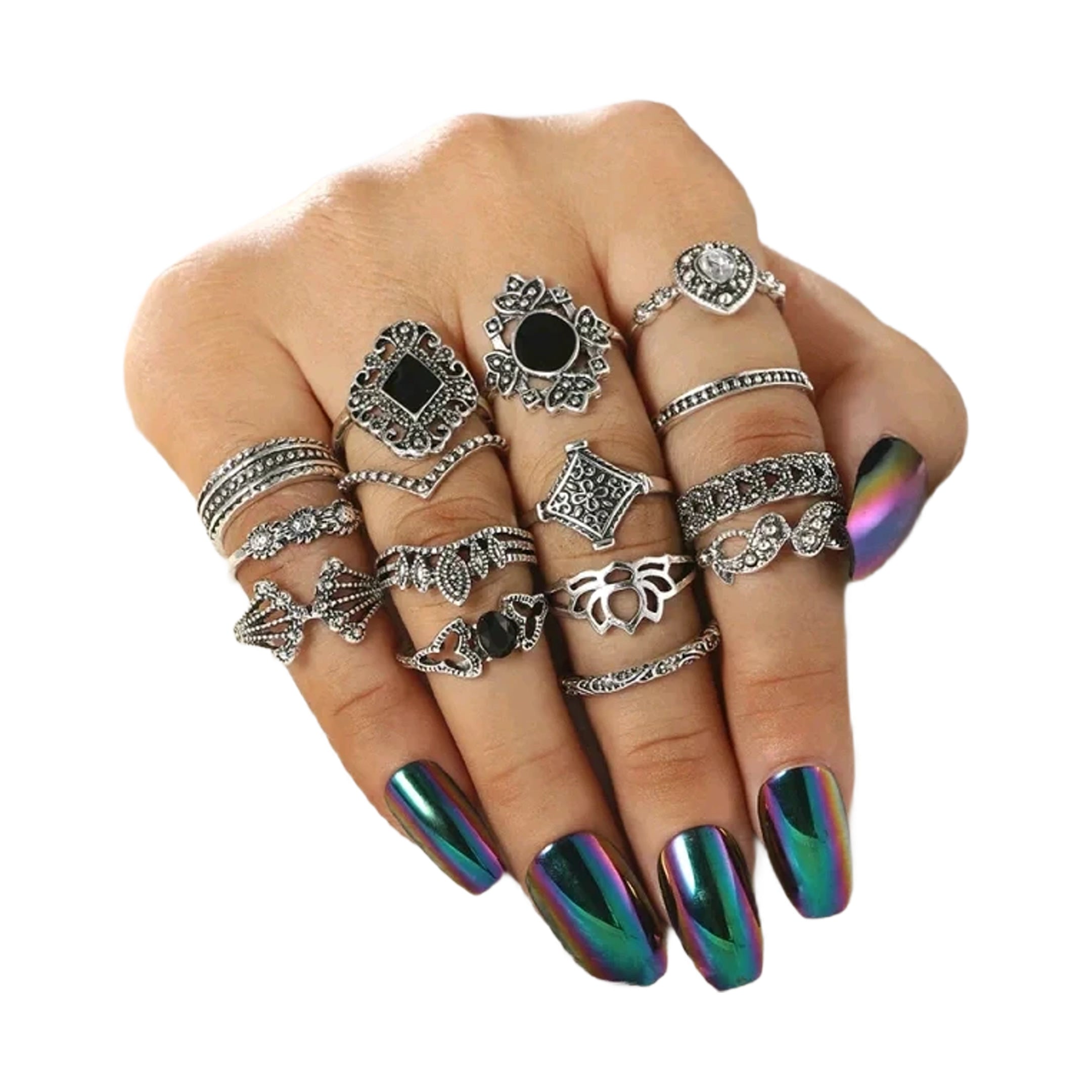 BOHEMIAN RINGS SET STYLE 1