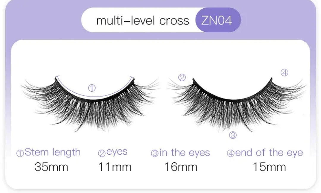 3D self adhesive eyelash style 4