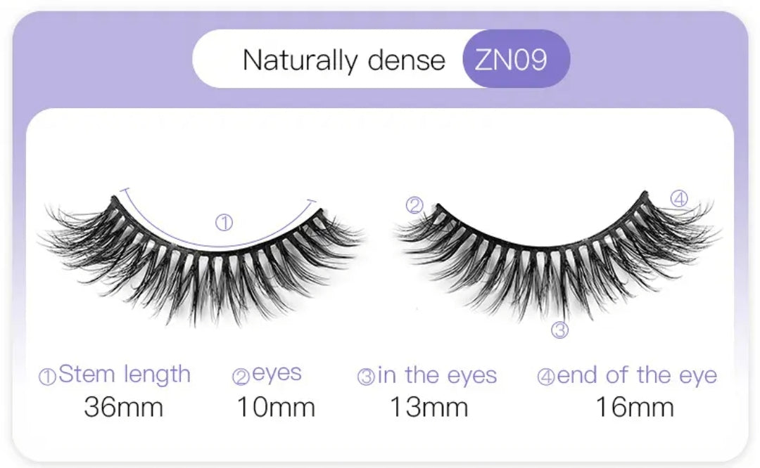 3D self adhesive eyelash style 9