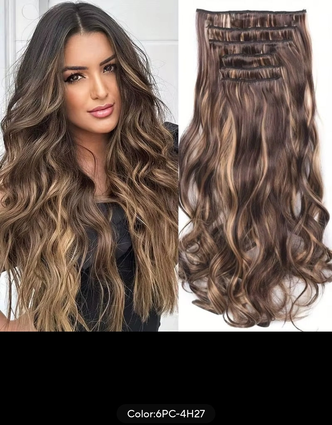 SYNTHETIC WAVY HAIR EXTENSION