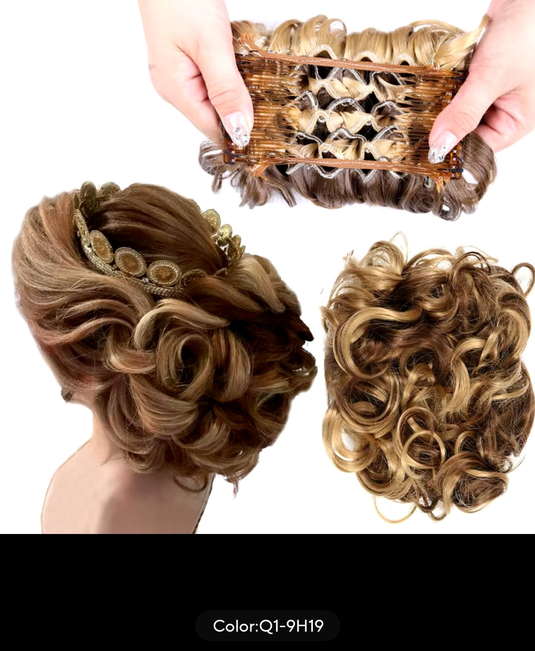 SYNTHETIC MESSY BUN WITH COMB