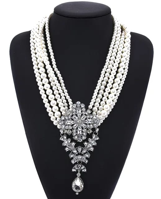 LAYERED PEARL NECKLACE