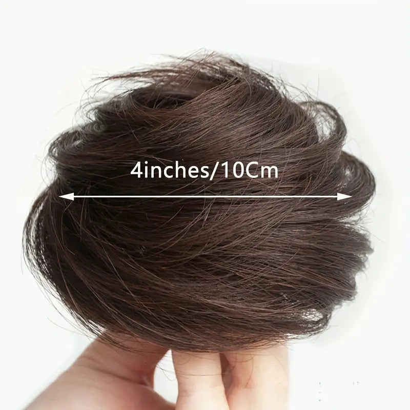 SYNTHETIC STRAIGHT HAIR SCRUNCHY