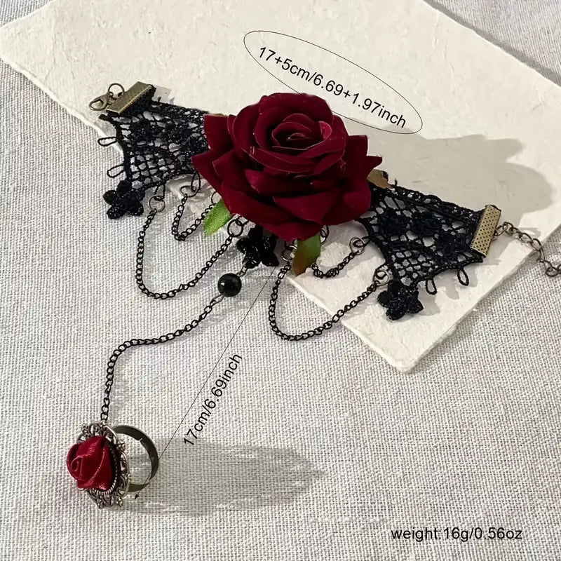 ROSE RING AND BRACELET