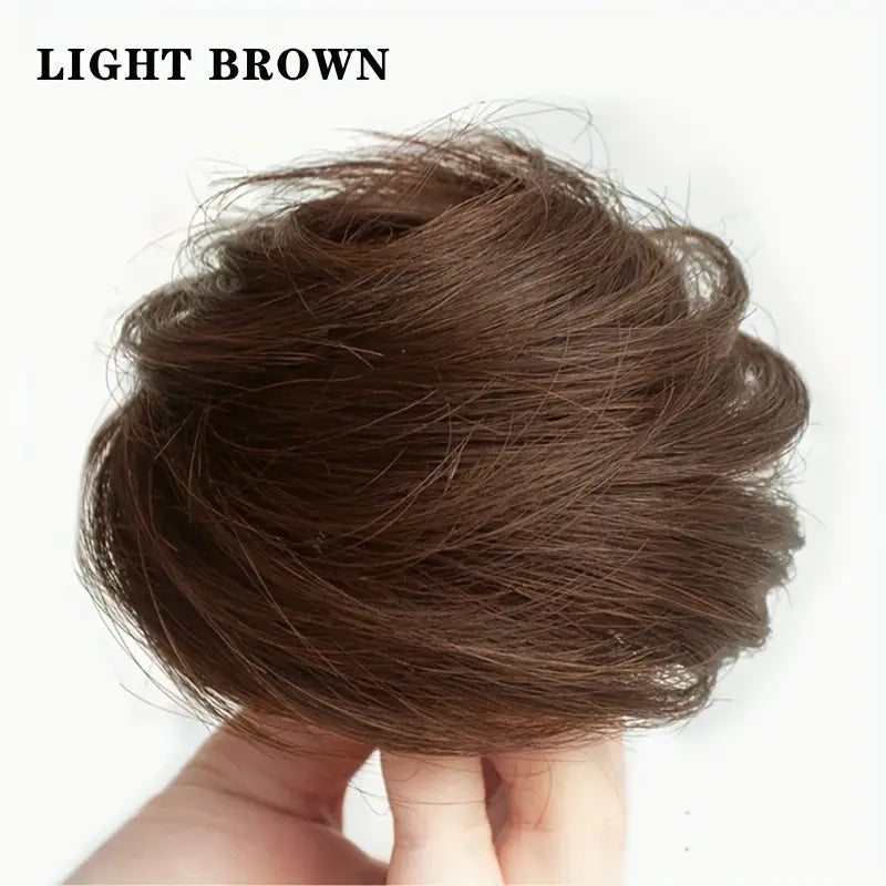 SYNTHETIC STRAIGHT HAIR SCRUNCHY