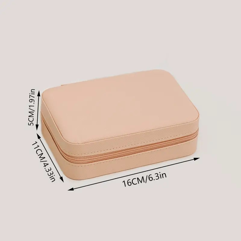 PORTABLE LEATHER JEWELRY CASE