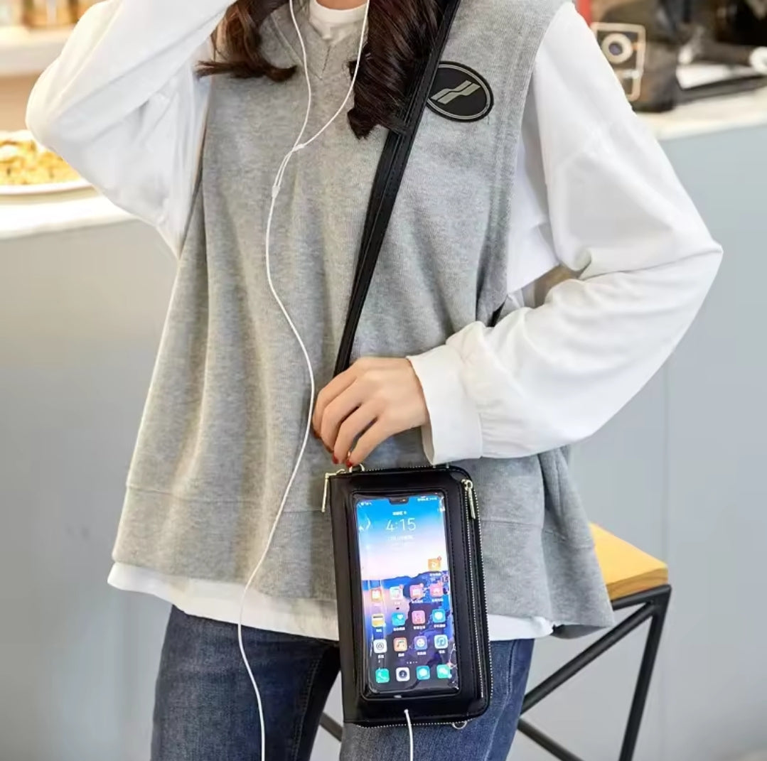 TOUCH SCREEN CELL PHONE CROSSBODY BAG