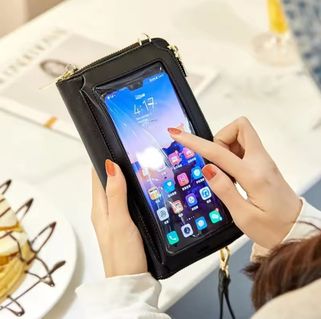 TOUCH SCREEN CELL PHONE CROSSBODY BAG